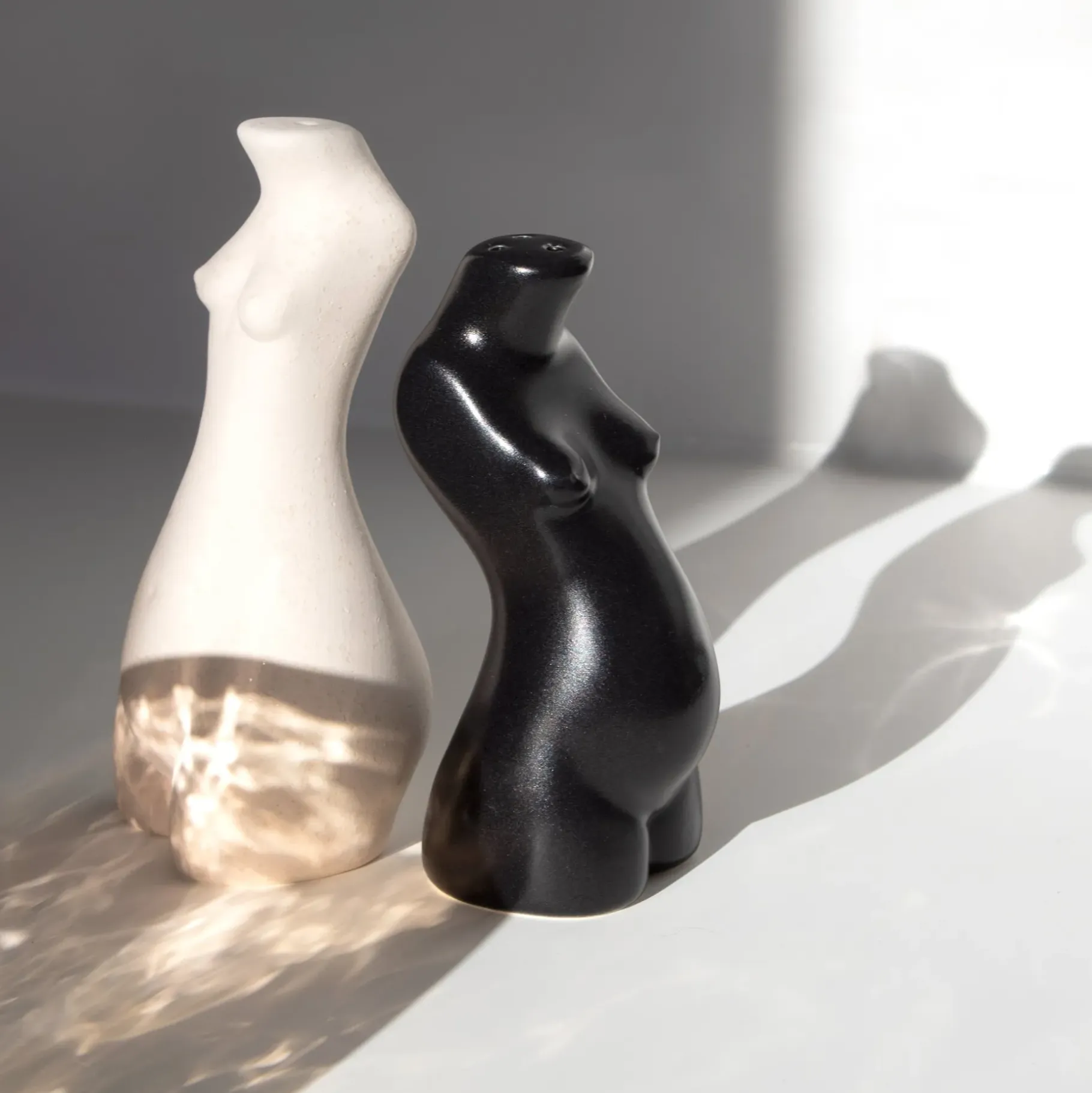 Anissa Kermiche Home-Body Salt & Pepper Shakers Pair (Beige, Black)