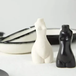 Anissa Kermiche Home-Body Salt & Pepper Shakers Pair (Beige, Black)