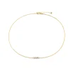 Anissa Kermiche Necklaces-Bronte Dore Horizontal Necklace