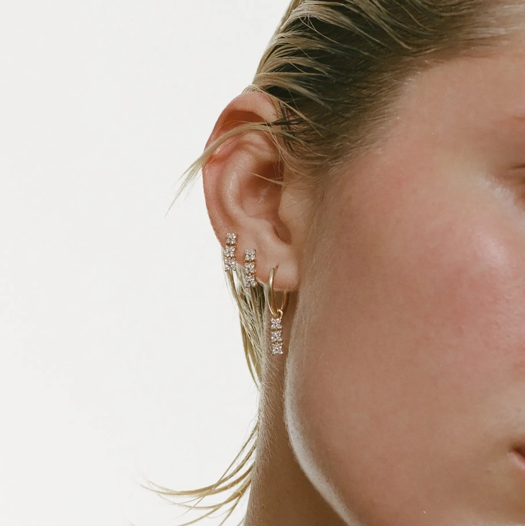 Anissa Kermiche Earrings-Bronte Dore Trio Earring