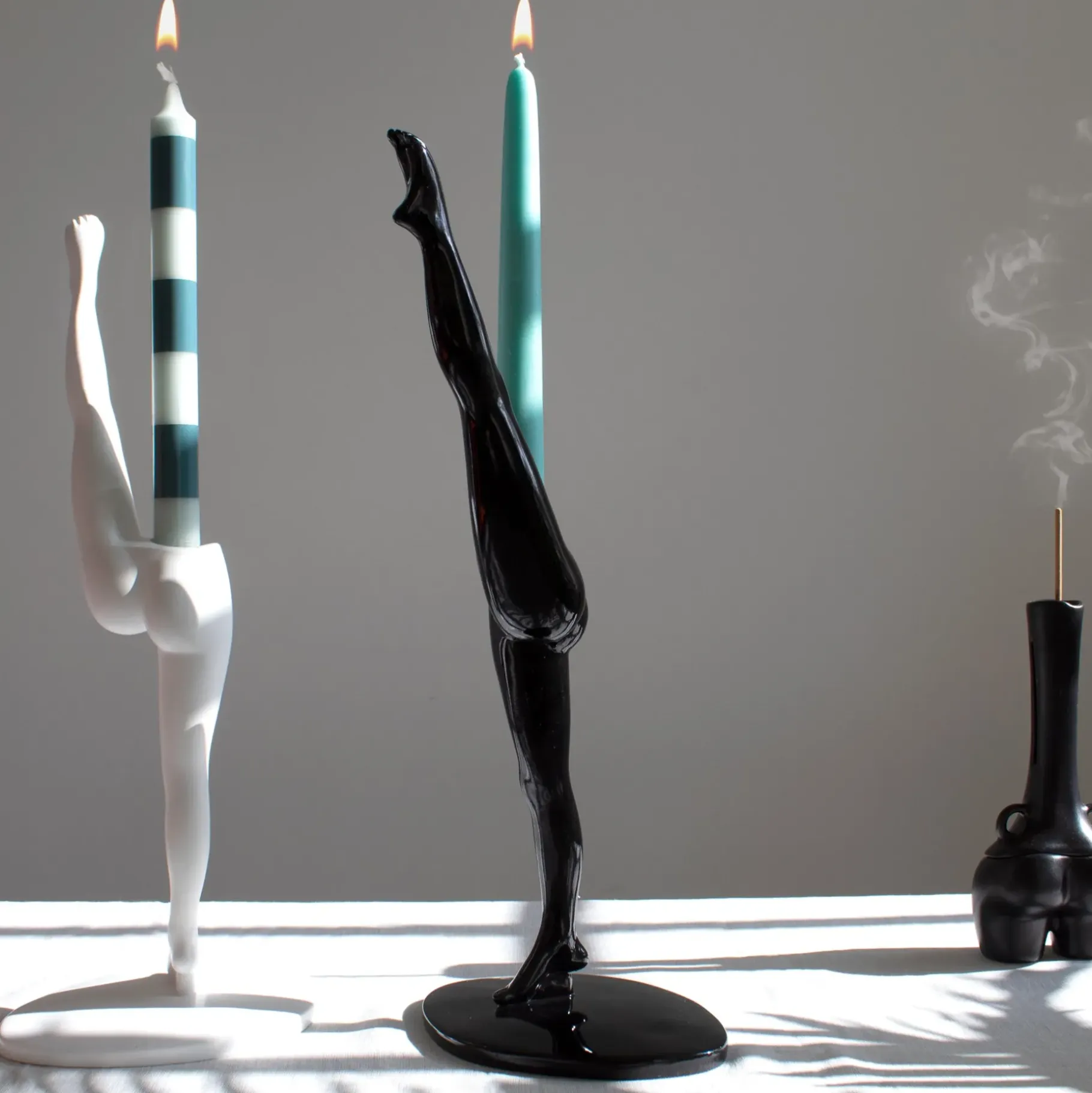 Anissa Kermiche Home-Can Candlestick (Black)