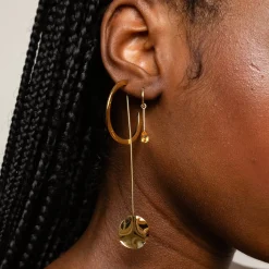 Anissa Kermiche Earrings-Circle-Line Earring