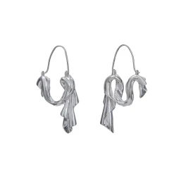 Anissa Kermiche Earrings-Dangling Drape Earrings (Silver)