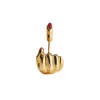 Anissa Kermiche Earrings-French For Goodnight Earring (Red)