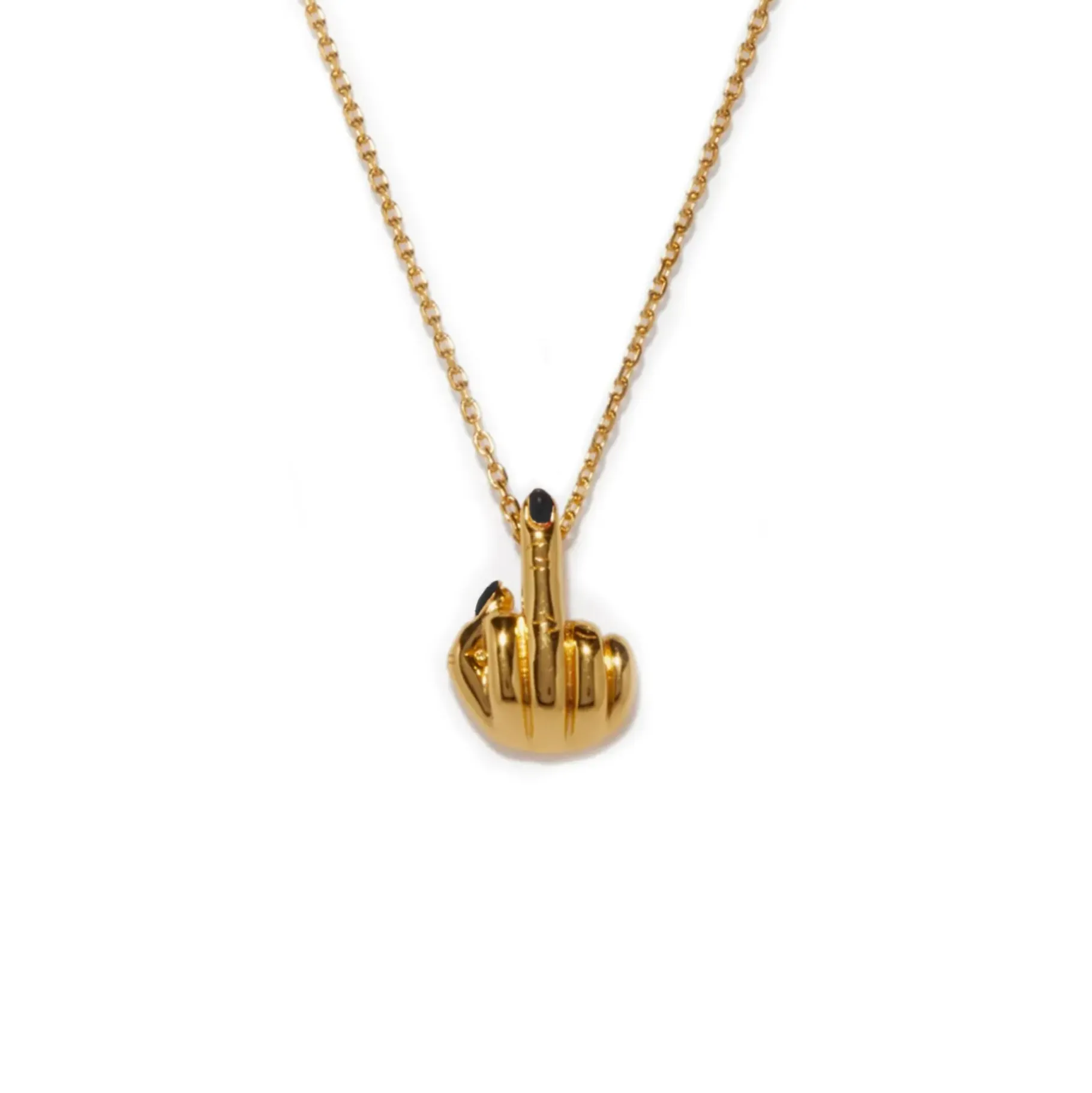 Anissa Kermiche Necklaces-French For Goodnight Necklace (Black)