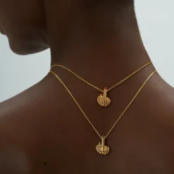 Anissa Kermiche Necklaces-French For Goodnight Necklace (Black)