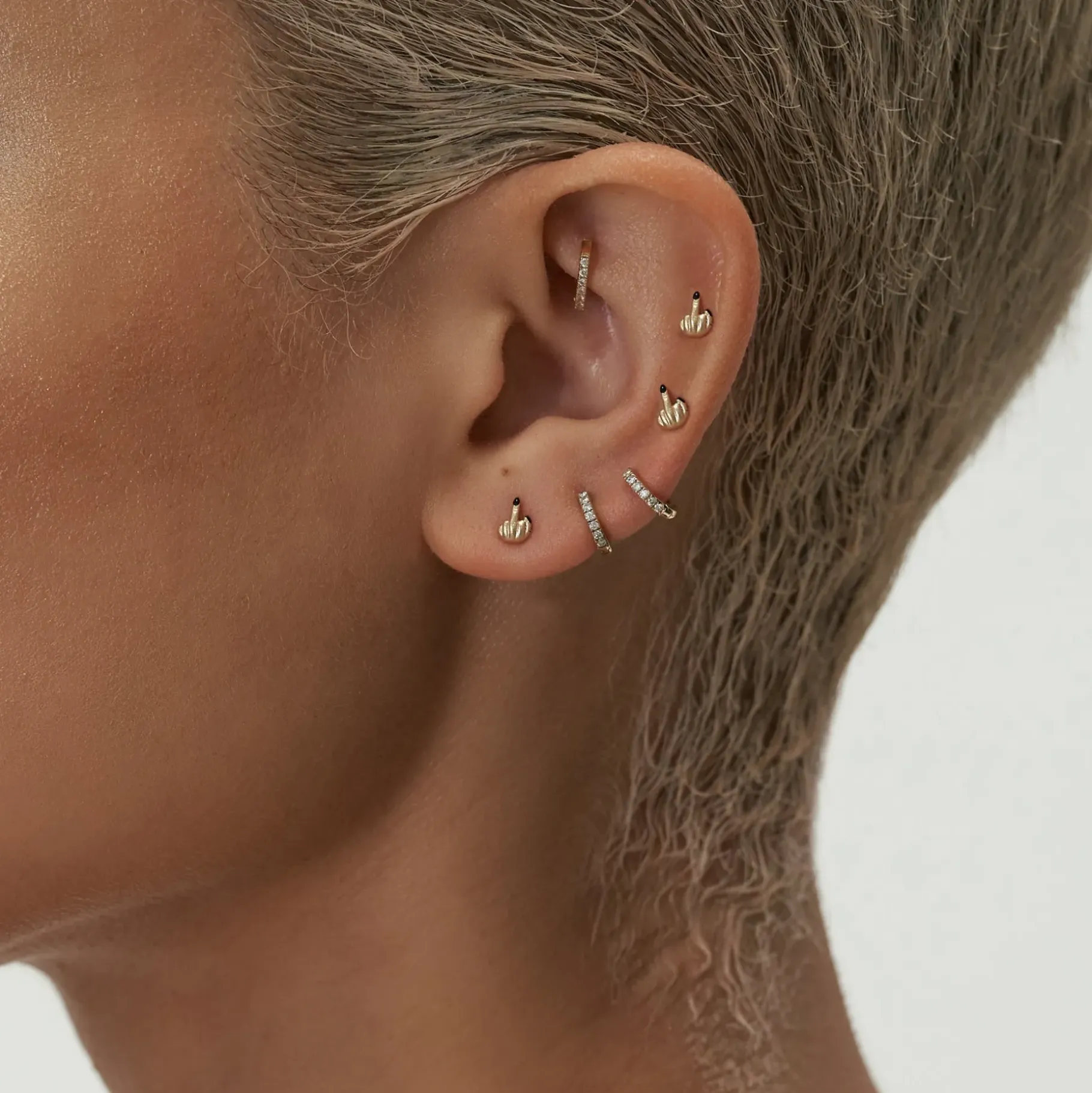 Anissa Kermiche Earrings-French For Goodnight Stud