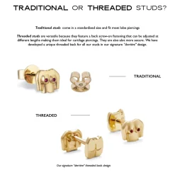 Anissa Kermiche Earrings-French For Goodnight Threaded Stud