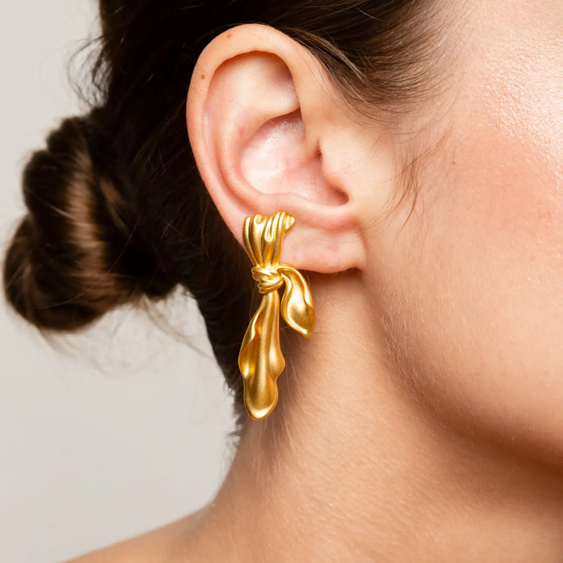 Anissa Kermiche Earrings-Gilded Cloth Earrings (Gold)