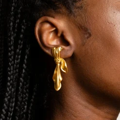 Anissa Kermiche Earrings-Gilded Cloth Earrings (Gold)
