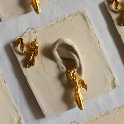 Anissa Kermiche Earrings-Gilded Cloth Earrings (Gold)