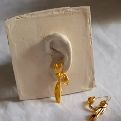 Anissa Kermiche Earrings-Gilded Cloth Earrings (Gold)