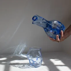 Anissa Kermiche Home-Glass Carafe (Cerulean)