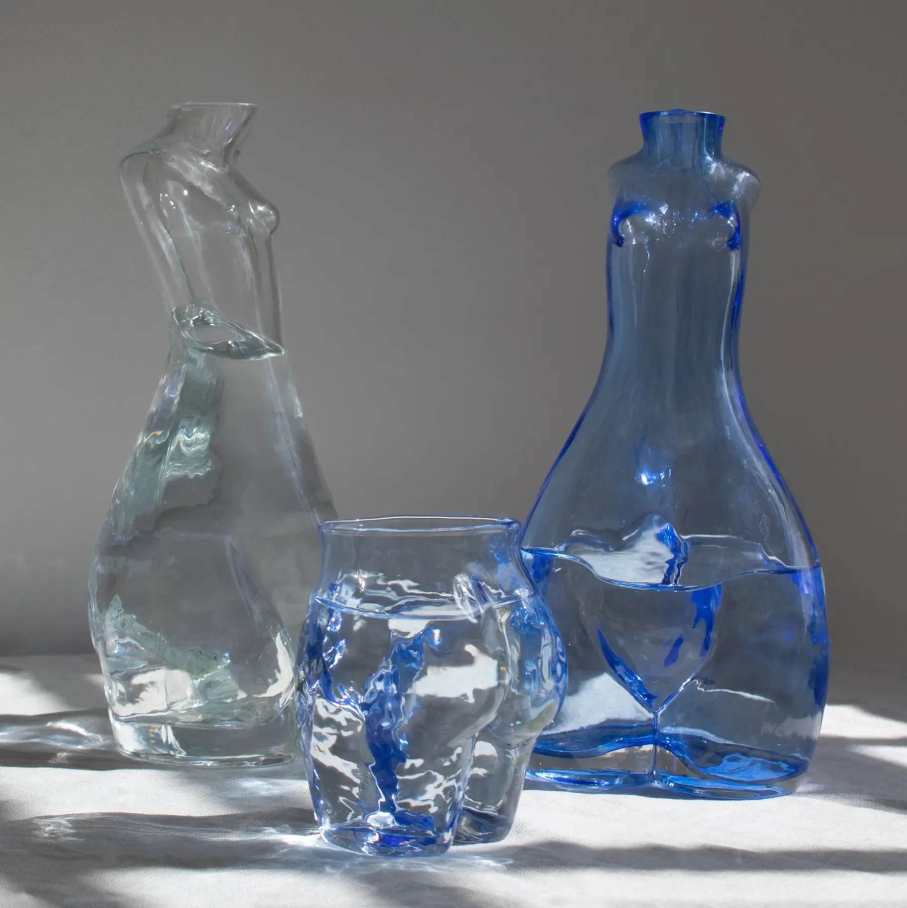 Anissa Kermiche Home-Glass Carafe (Cerulean)