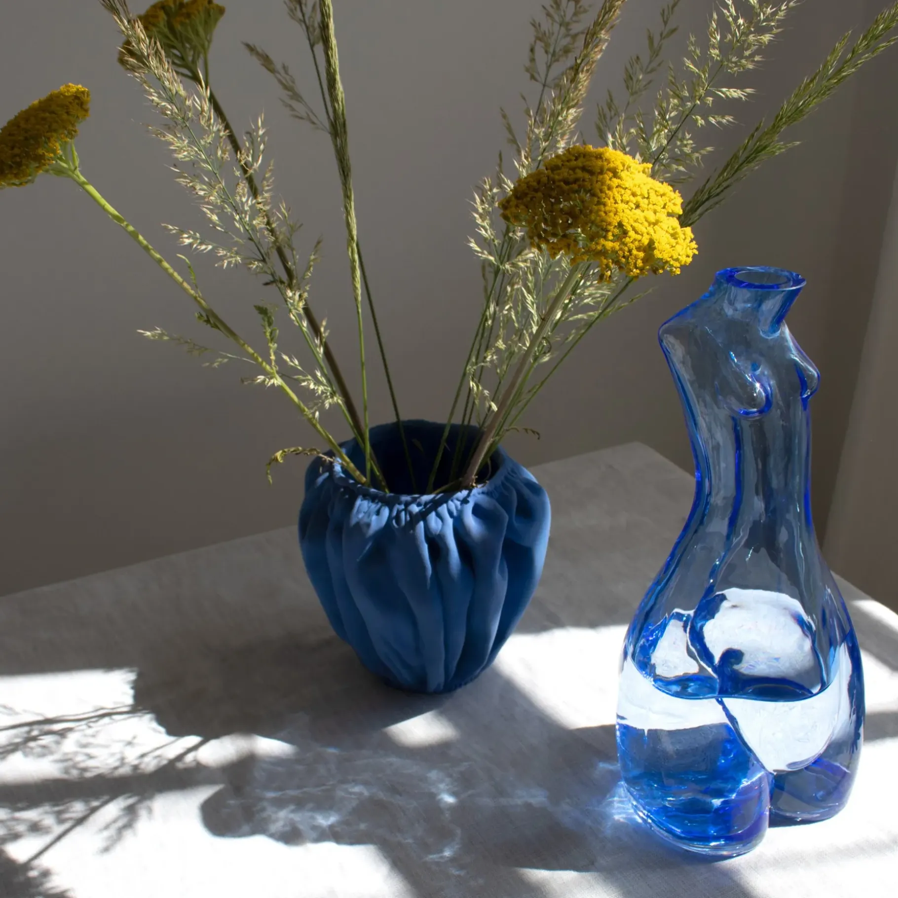 Anissa Kermiche Home-Glass Carafe (Cerulean)