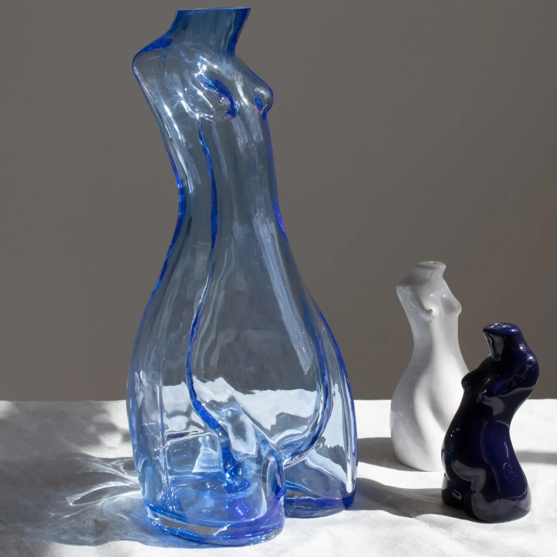 Anissa Kermiche Home-Glass Carafe (Cerulean)