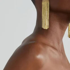 Anissa Kermiche Earrings-Grand Fil Earrings (Gold)