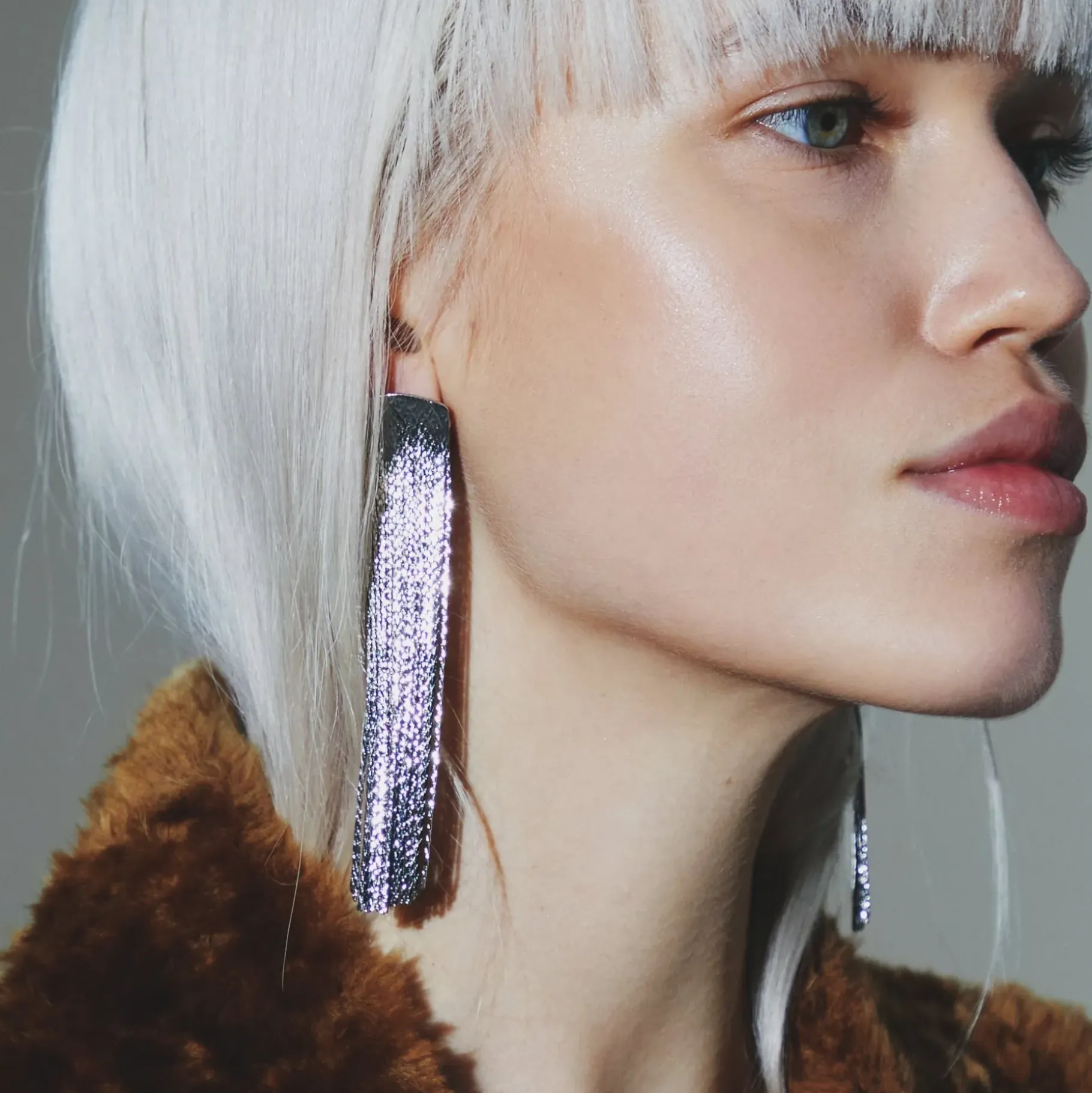 Anissa Kermiche Earrings-Grand Fil Earrings (Silver)