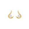 Anissa Kermiche Earrings-Grande Poire De Feu Earrings (Clear)