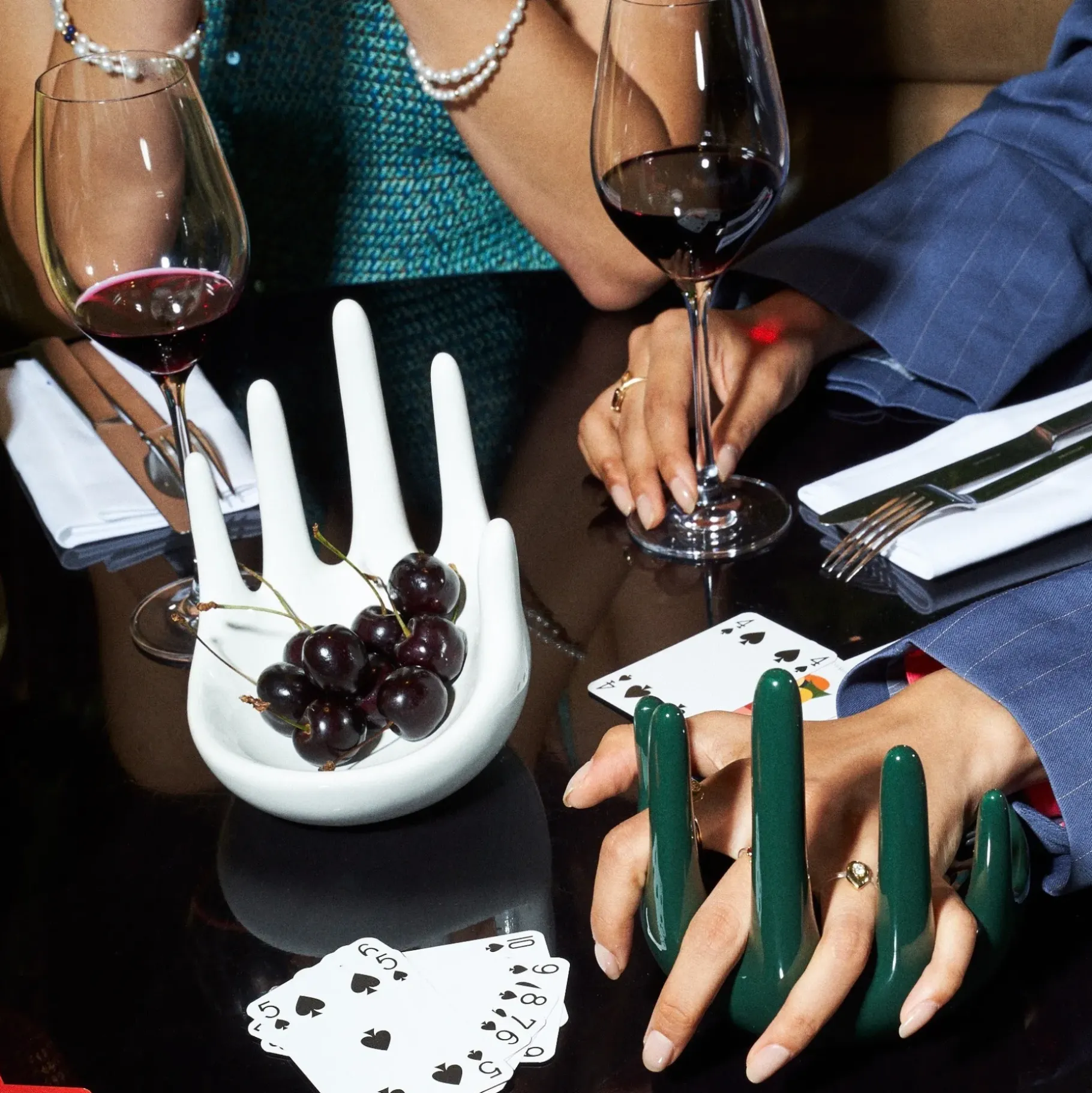 Anissa Kermiche Home-Handful (Bottle Green)