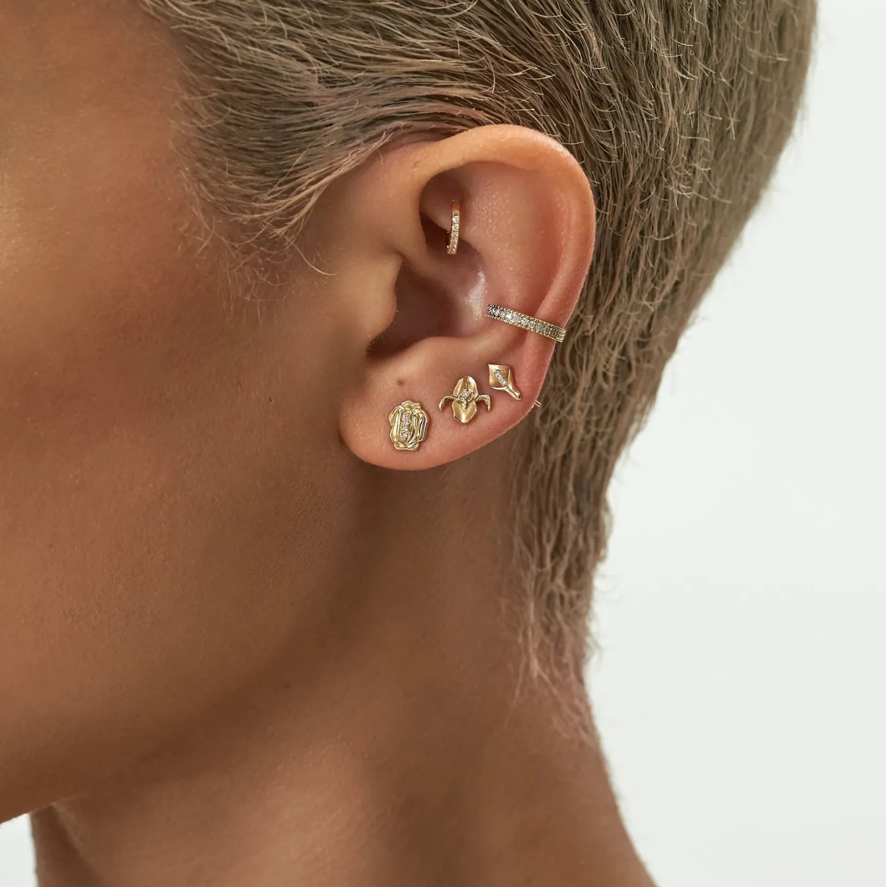 Anissa Kermiche Earrings-Iris-Istible Stud