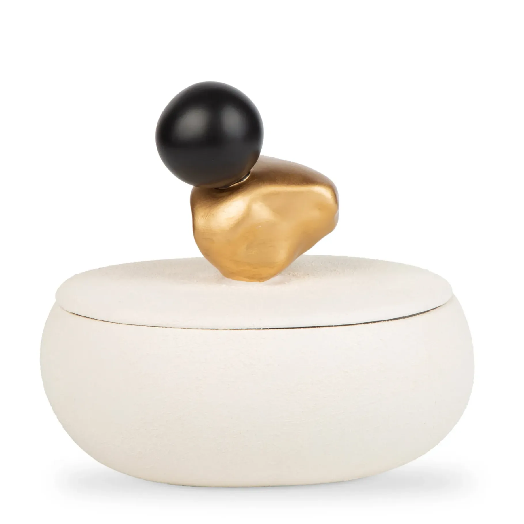 Anissa Kermiche Home-Jewellery Box (White, Gold, Black)