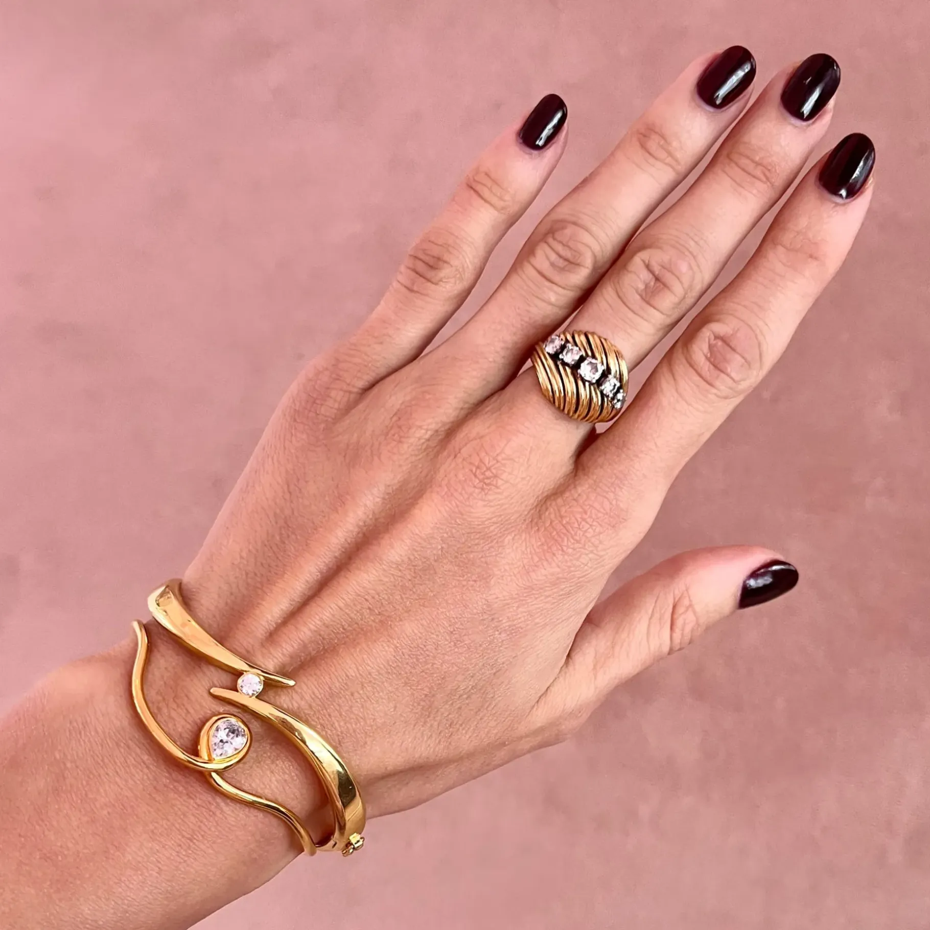 Anissa Kermiche Bracelets-Loopy Bracelet (Gold)