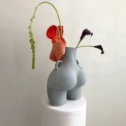 Anissa Kermiche Home-Love Handles Vase (Light-Grey)