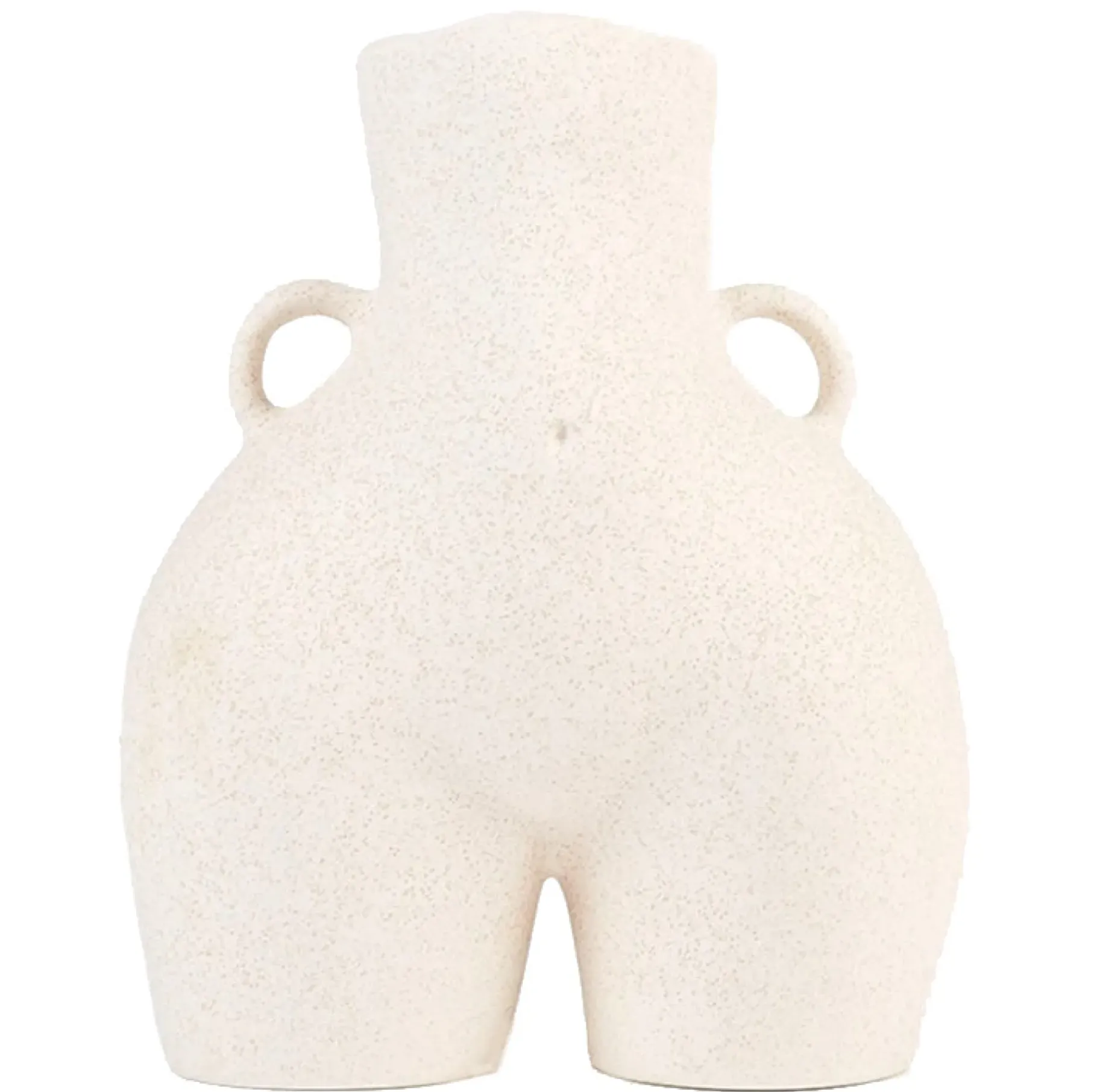 Anissa Kermiche Home-Love Handles Vase (Speckled Beige)