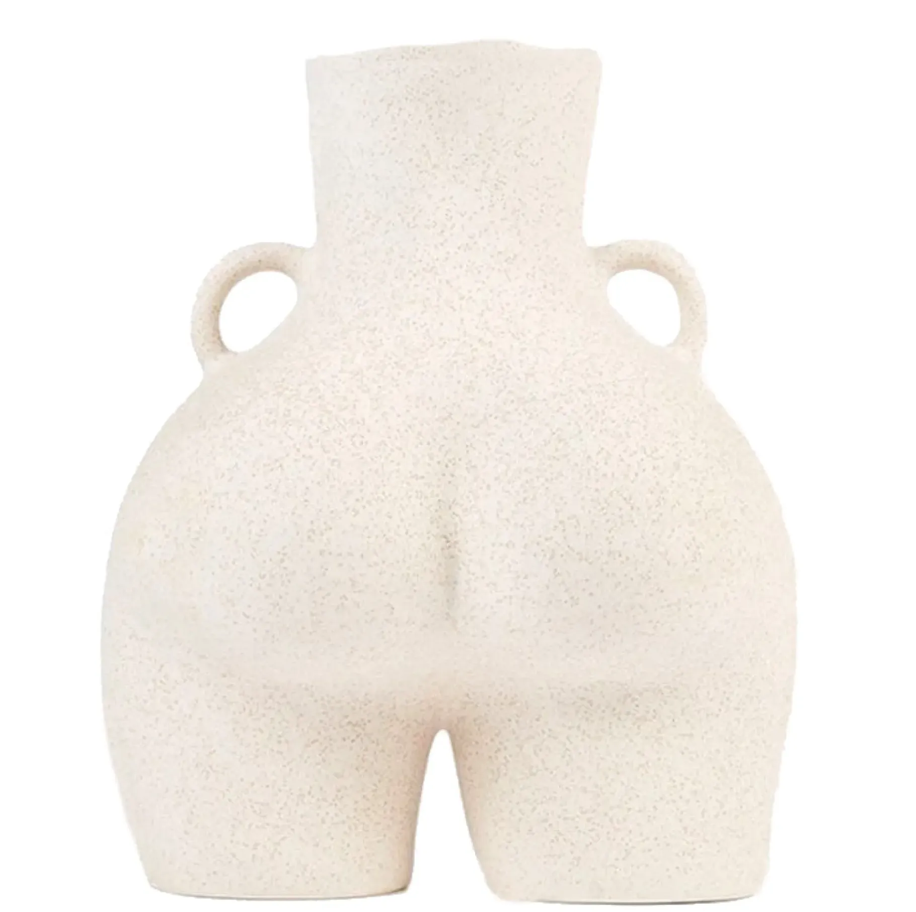 Anissa Kermiche Home-Love Handles Vase (Speckled Beige)