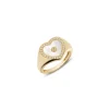 Anissa Kermiche Rings-Love Heart Mother Of Pearl Signet Ring