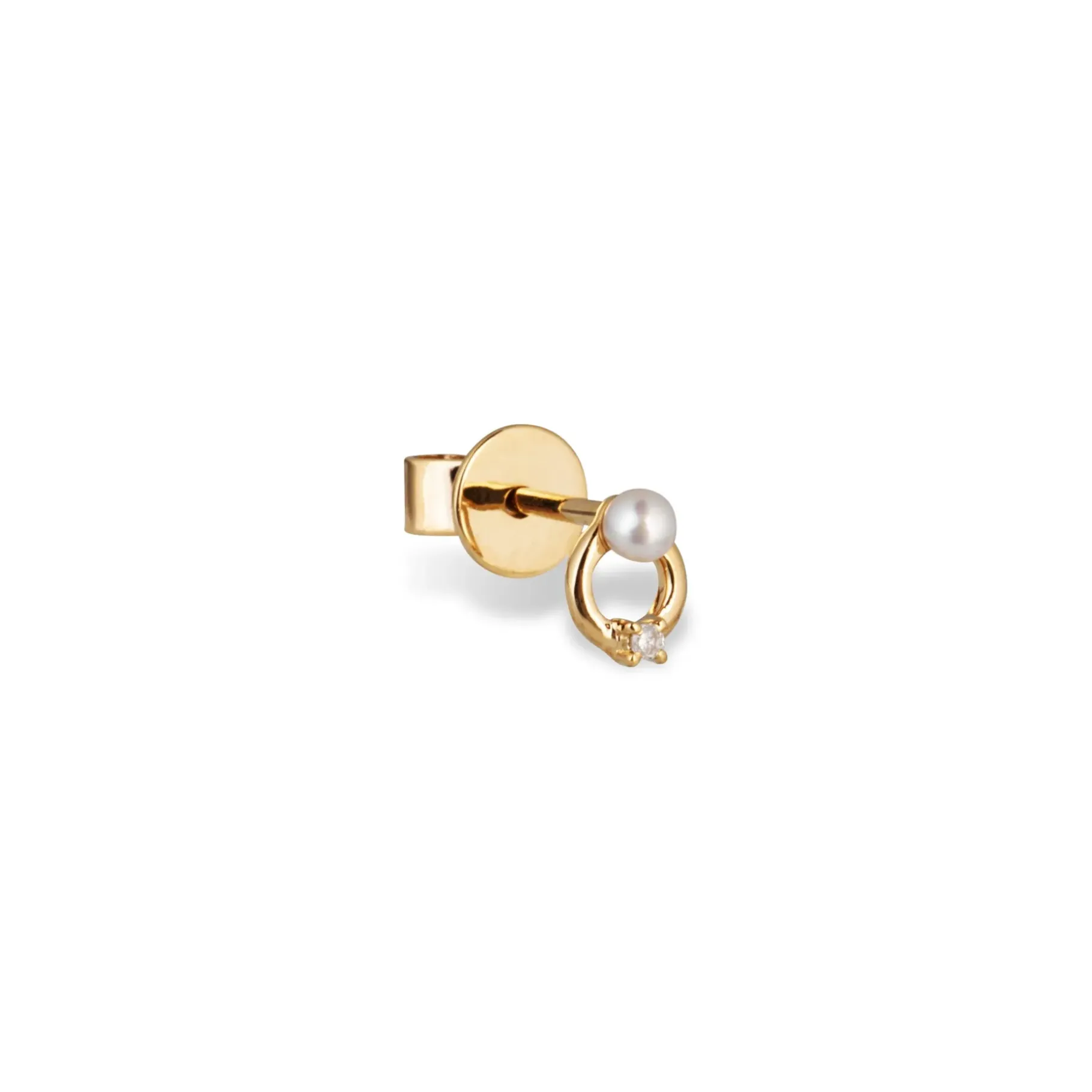 Anissa Kermiche Earrings-Mini Circle Stud