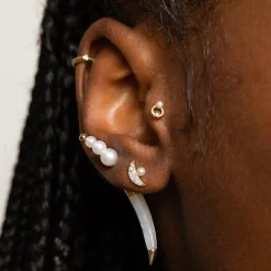 Anissa Kermiche Earrings-Mini Circle Stud