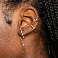 Anissa Kermiche Studs-Mini White Topaz Earring