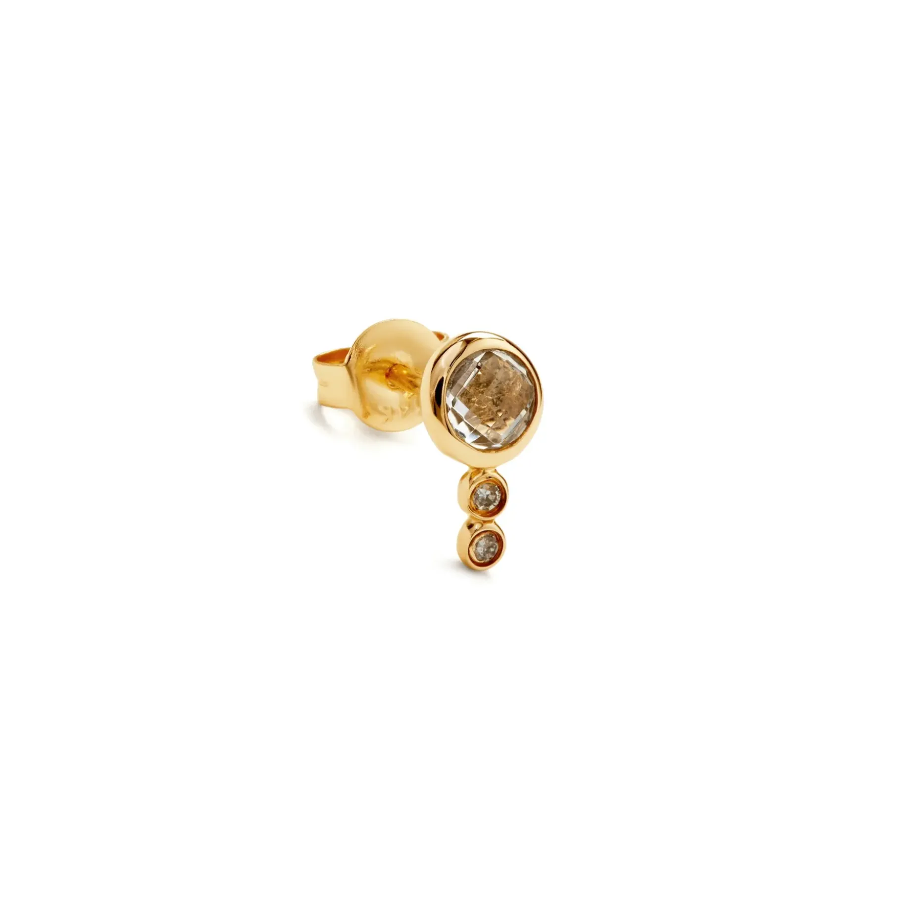 Anissa Kermiche Earrings-Mini White Topaz Earring