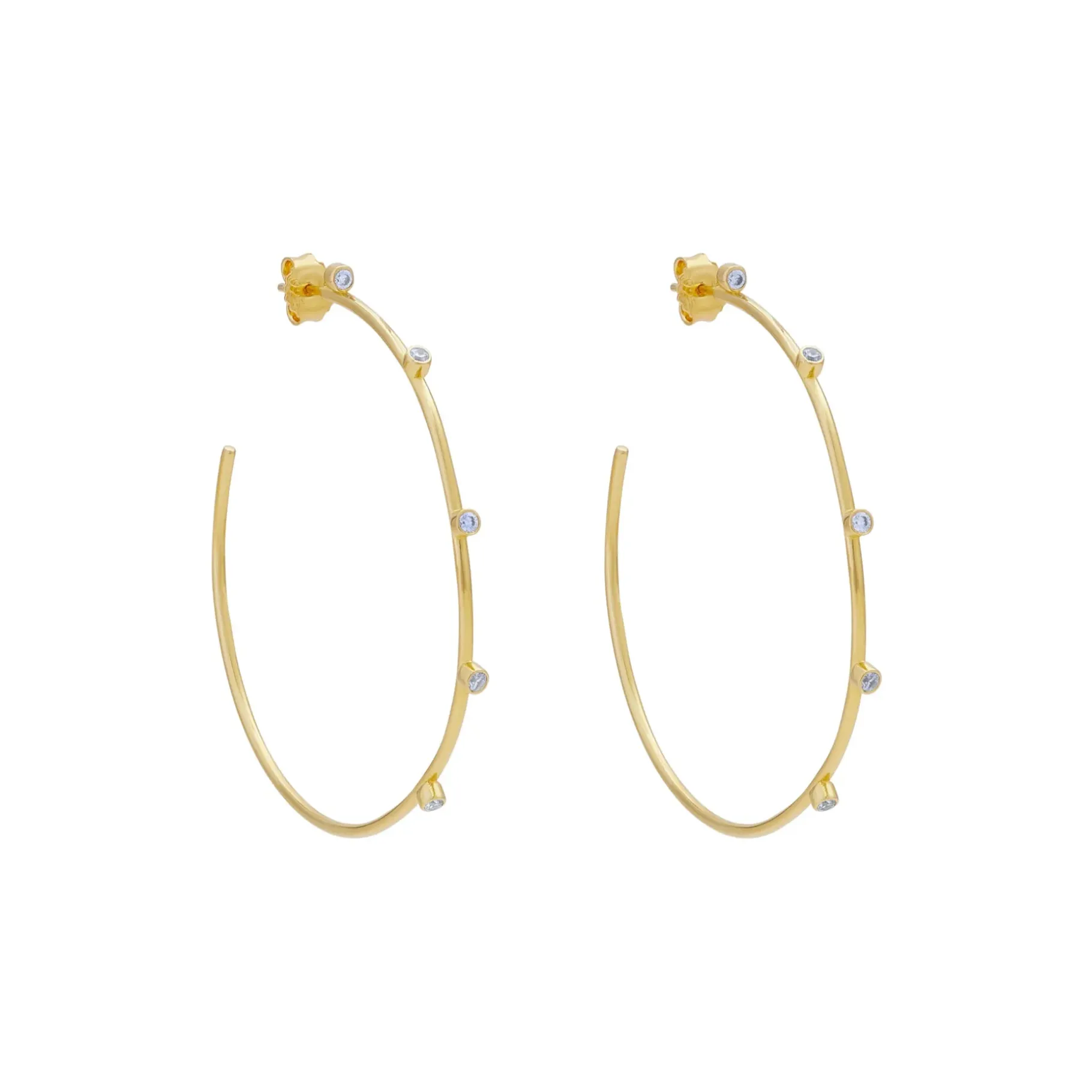 Anissa Kermiche Earrings-Razzle Dazzle Hoop Earrings