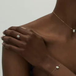 Anissa Kermiche Rings-Square Opal Ring
