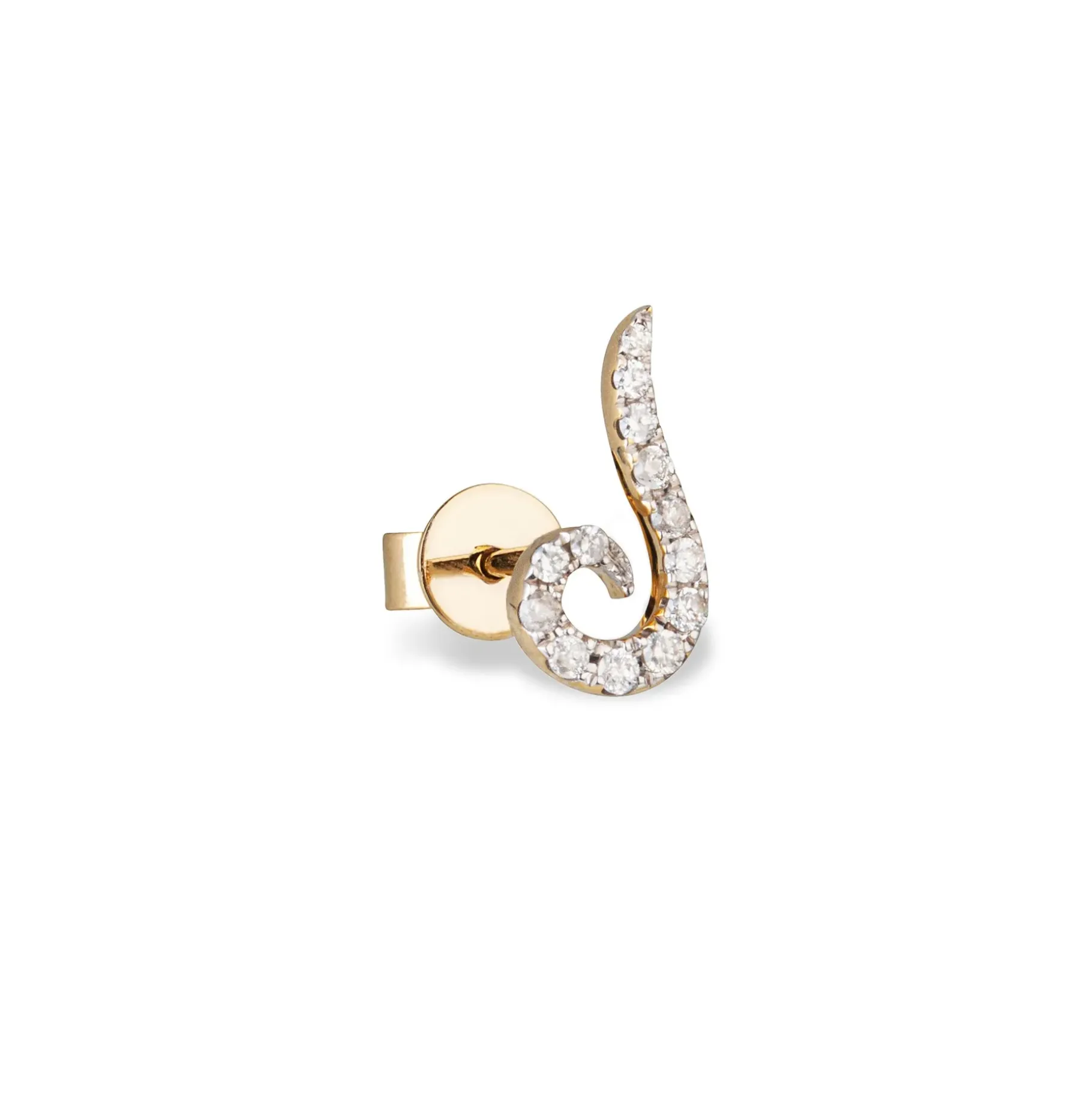 Anissa Kermiche Earrings-Swirl Stud