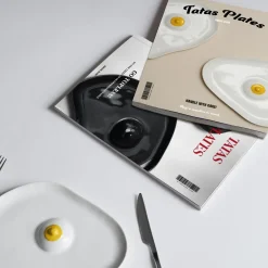 Anissa Kermiche Home-Tatas Plates (High-Shine White, Yellow)