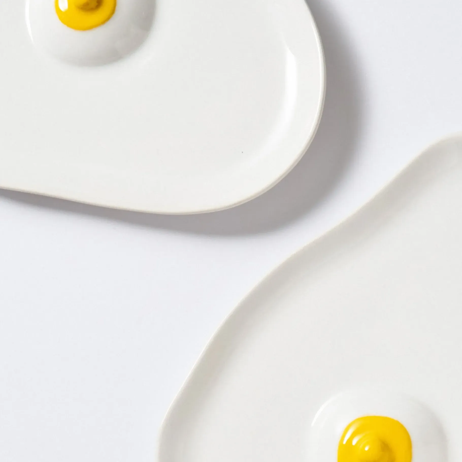 Anissa Kermiche Home-Tatas Plates (High-Shine White, Yellow)