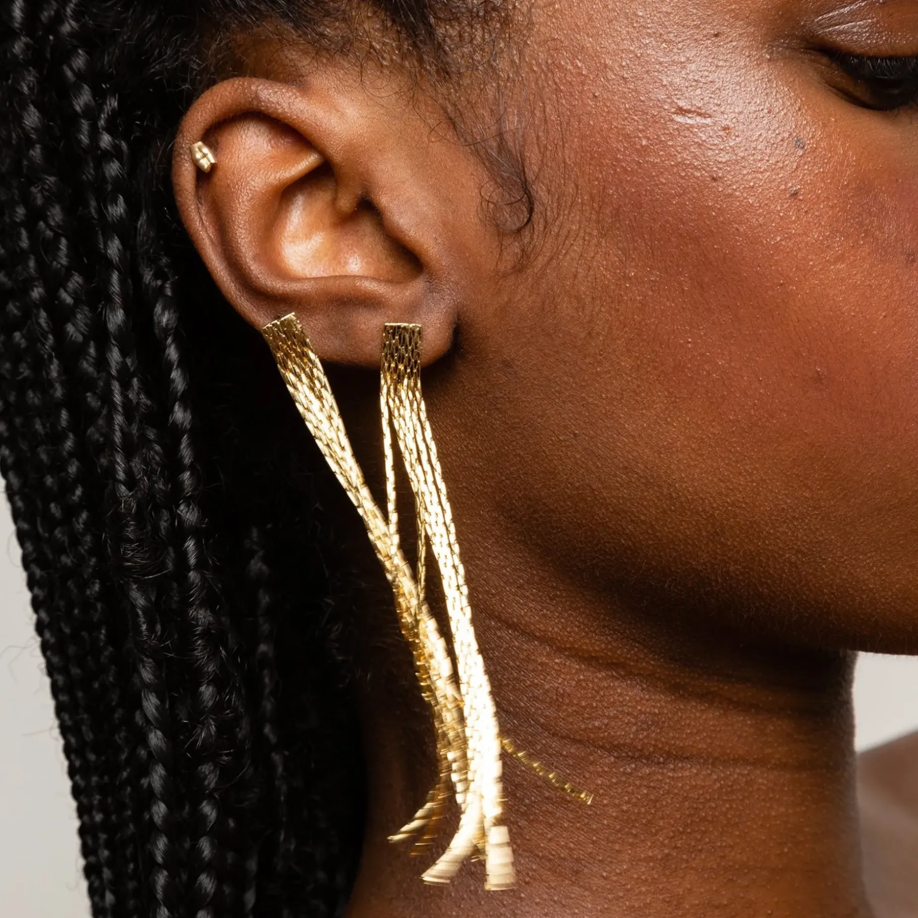 Anissa Kermiche Earrings-Thin Fil D'Or Earrings