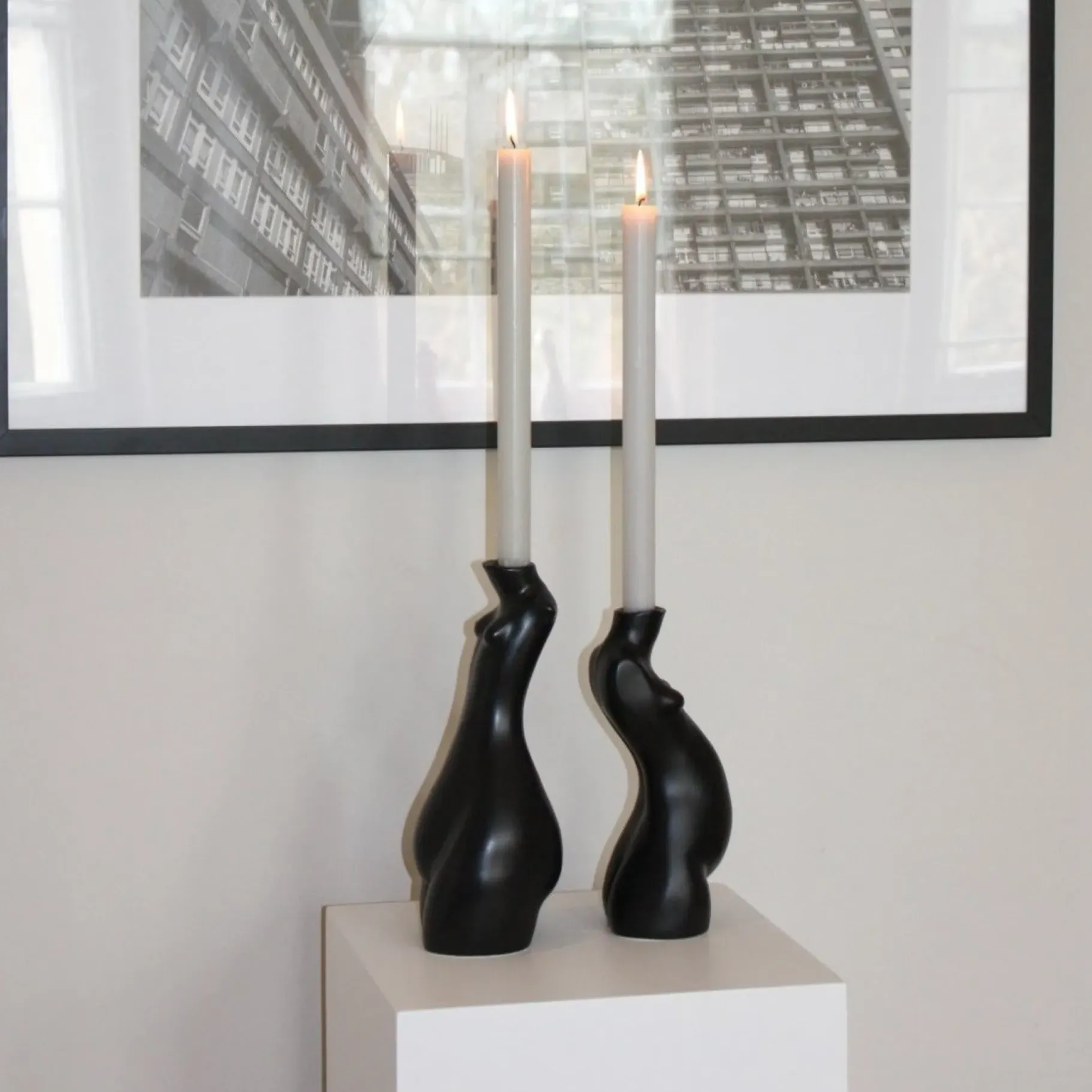 Anissa Kermiche Home-Tit For Tat Candlestick Short (Matte Black)