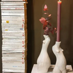 Anissa Kermiche Home-Tit For Tat Candlestick Tall (Matte Marble)