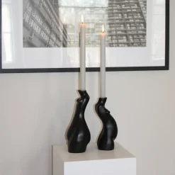 Anissa Kermiche Home-Tit For Tat Candlestick Tall (Black)