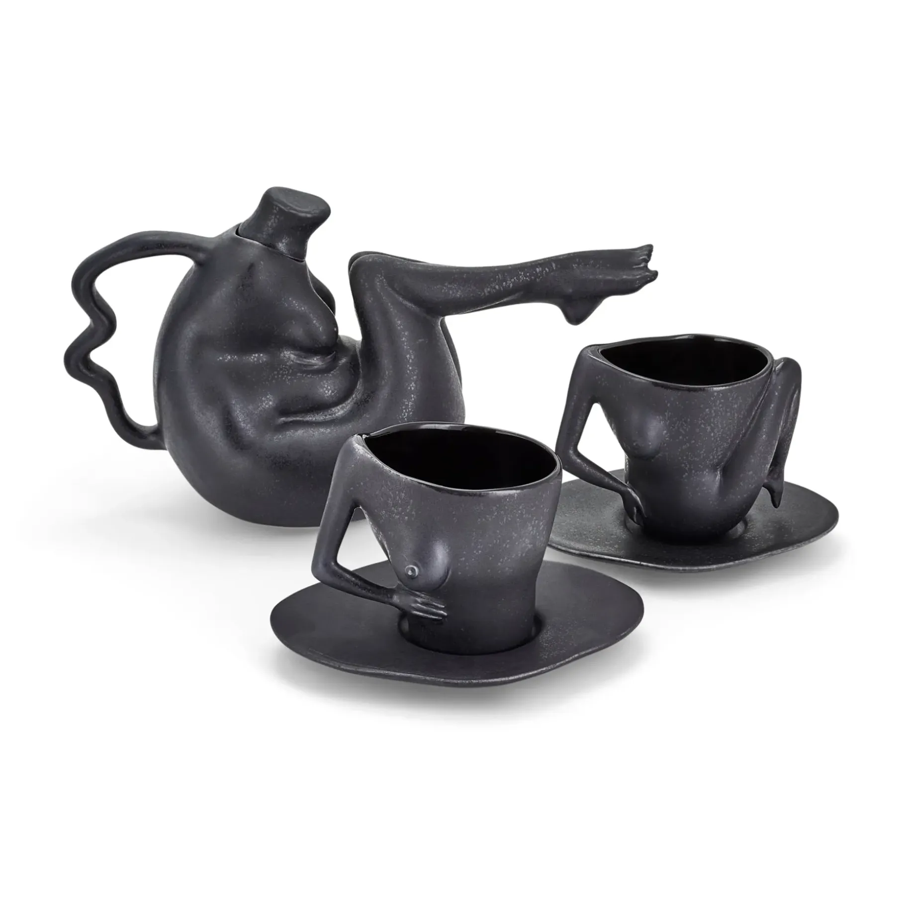 Anissa Kermiche Home-Tit-Tea Pot (Matte Mottled Black)