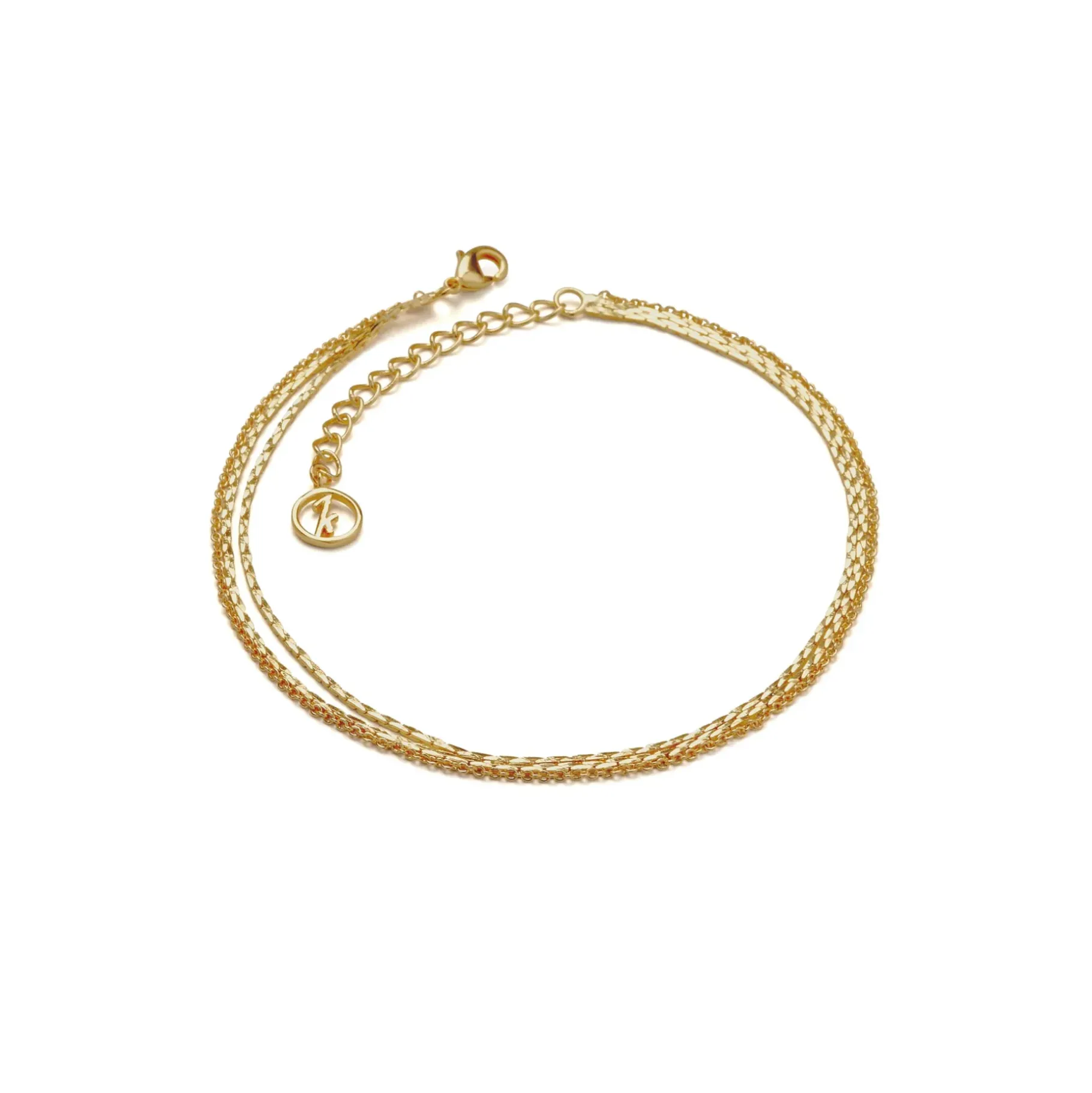 Anissa Kermiche Anklets-Triple Chain Anklet