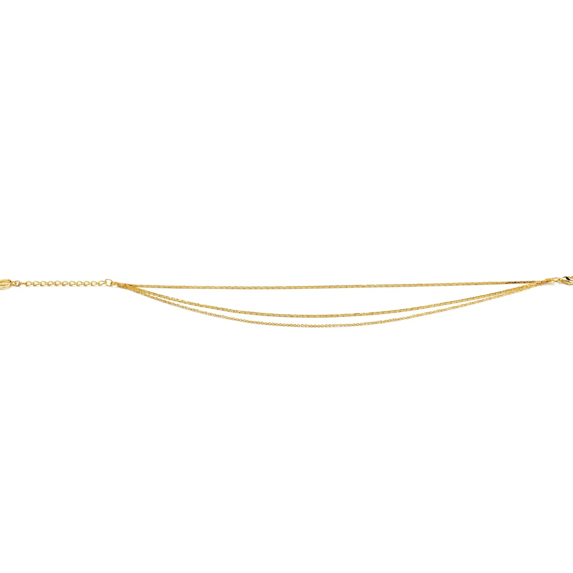 Anissa Kermiche Anklets-Triple Chain Anklet