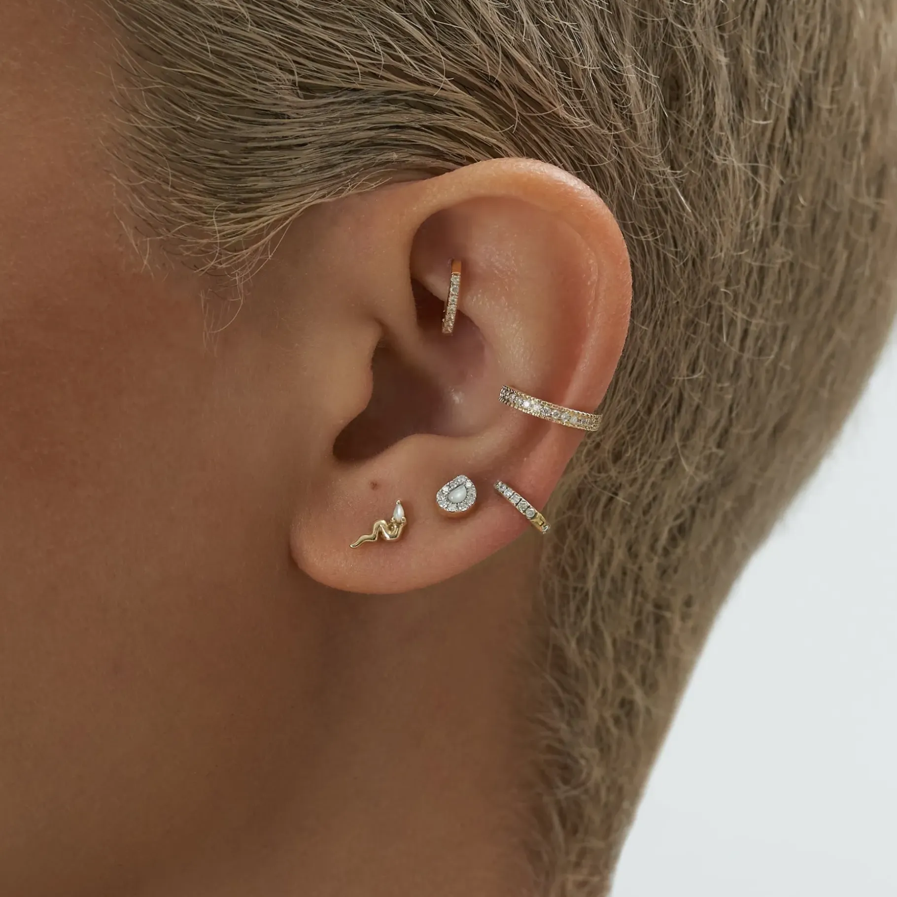 Anissa Kermiche Studs-Wonky Tear-Drop Stud