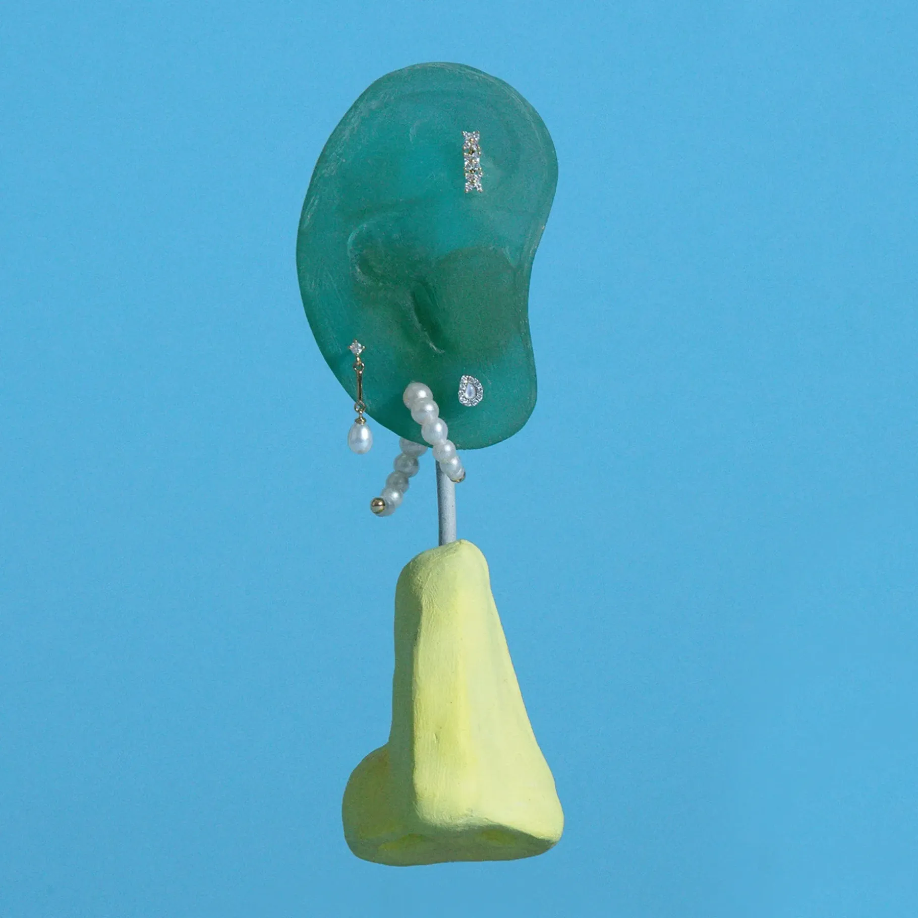 Anissa Kermiche Earrings-Wonky Tear-Drop Stud